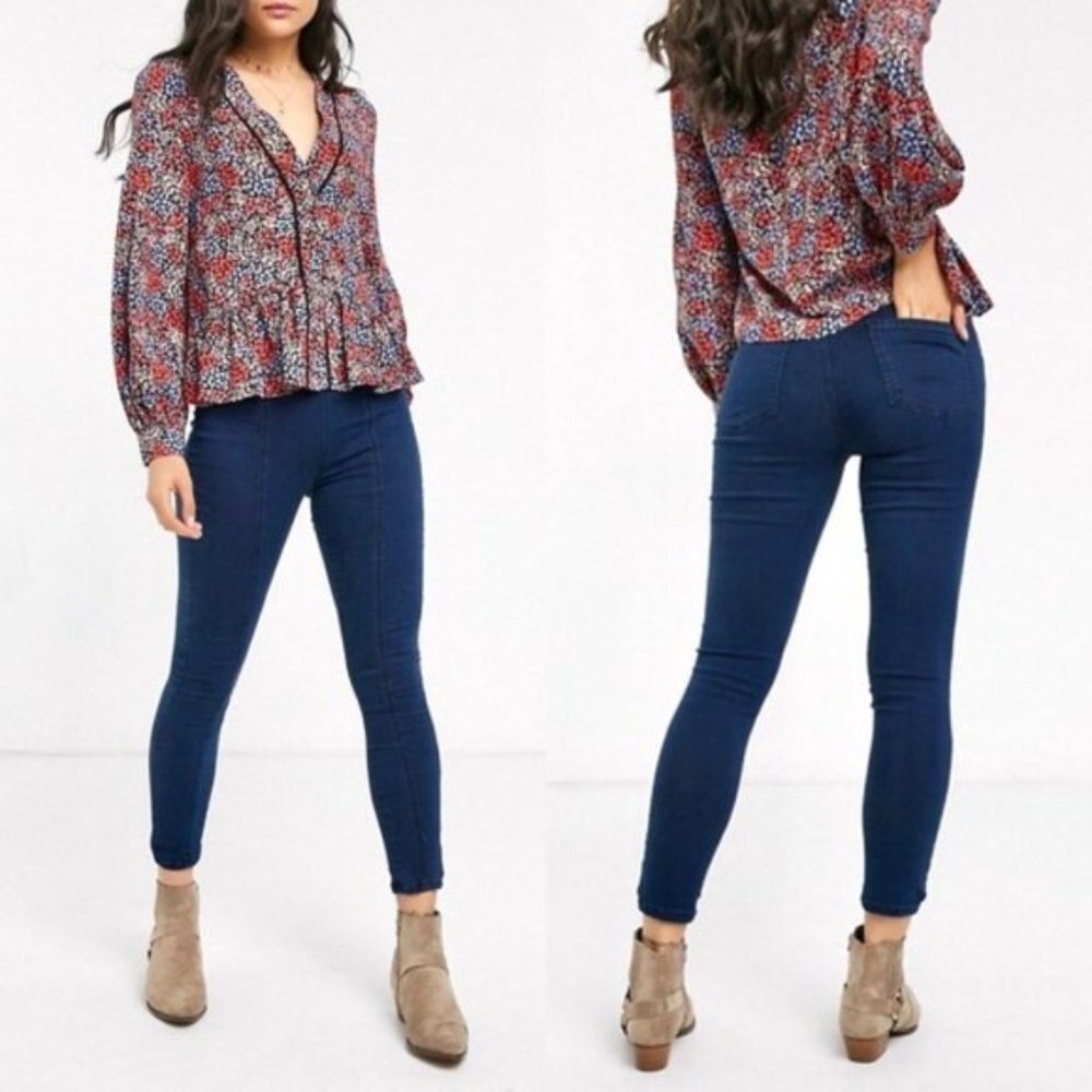 Free People Feel Alright‎ Denim Skinny Jeans Sz 25
